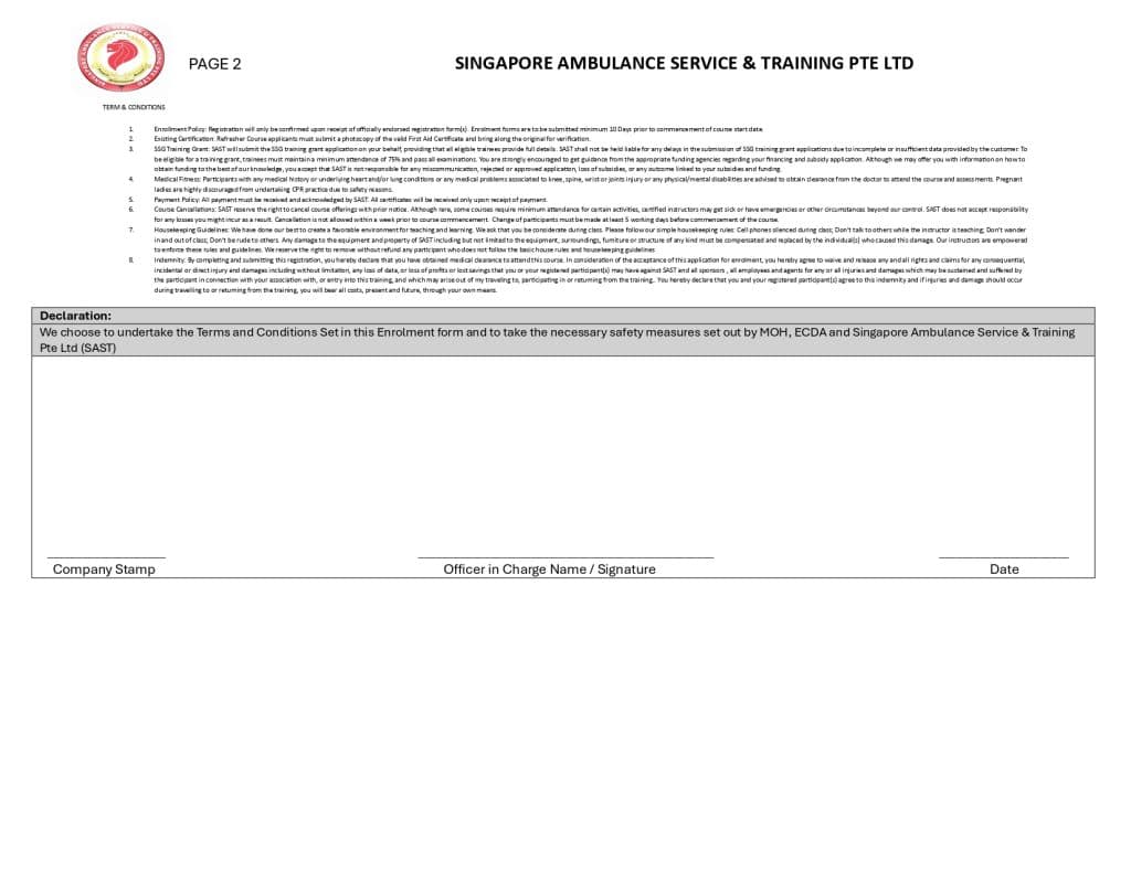 SINGAPORE AMBULANCE SERVICE